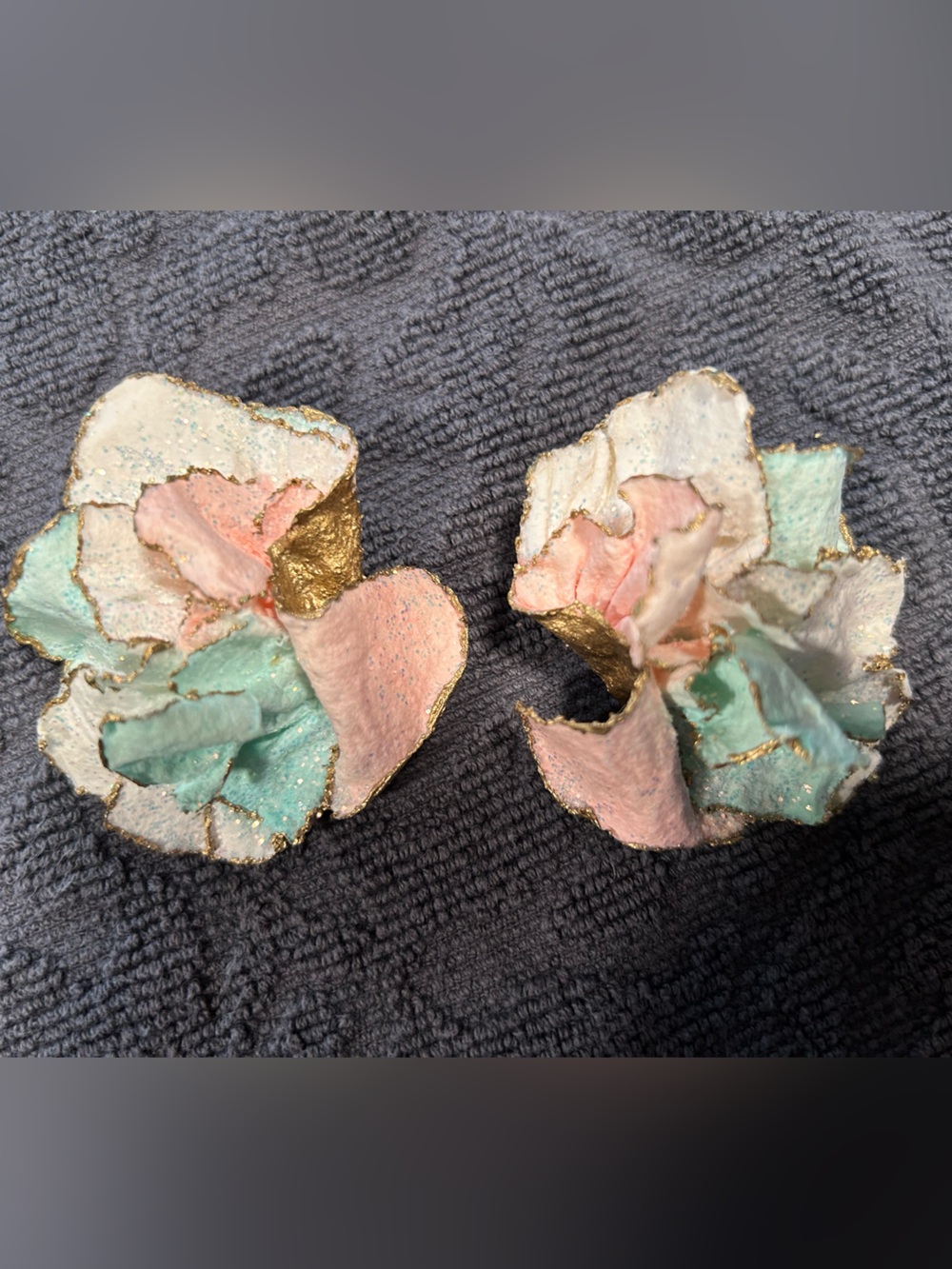 Vintage Paper Mache’ artisan earrings